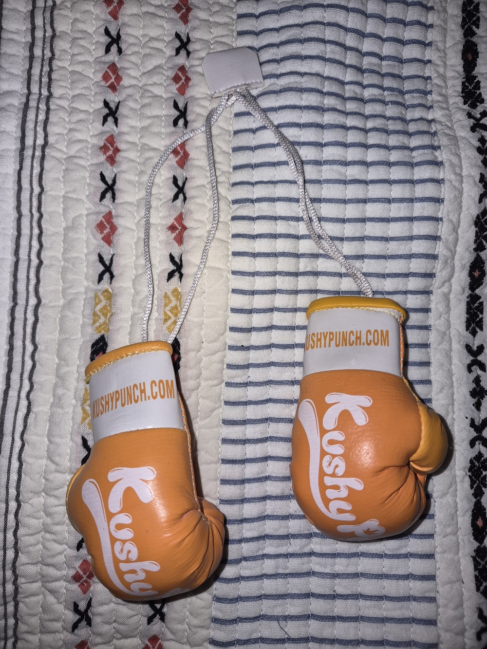 Kids Orange Mini Boxing Glove Bag Charm - 2-Pack